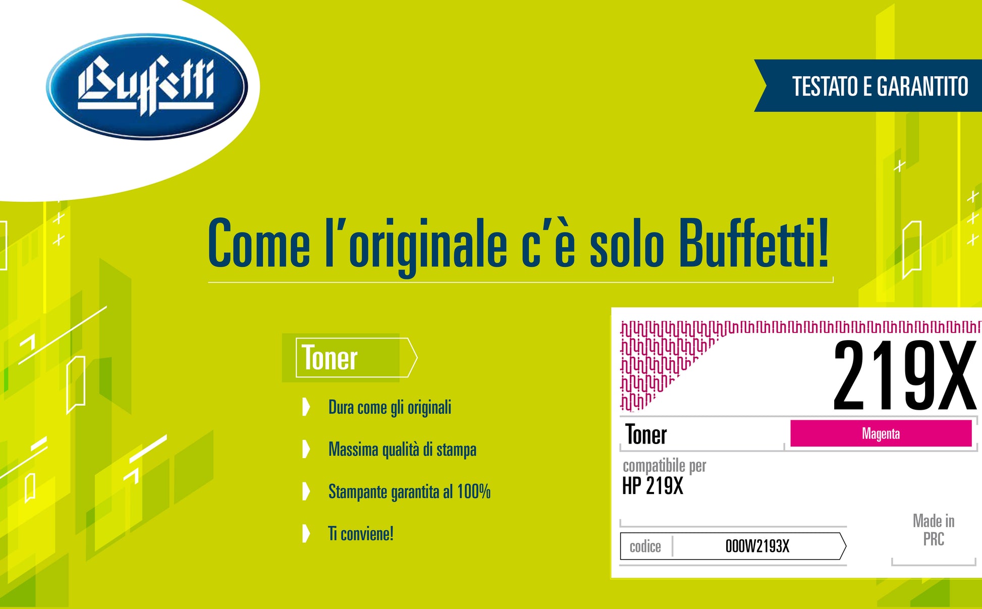 Toner HP - Compatibile 219X W2193X - Magenta - 2.500 pag
