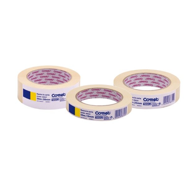 Nastro adesivo in carta Comet - 50 mm x 50 m - beige