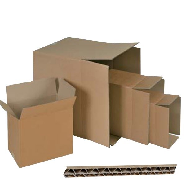 Scatole in cartone onda doppia - F.to 60x60x60 cm