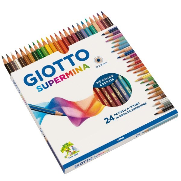 Pastelli Supermina - Tratto 3,8 mm - Astuccio 24 pezzi