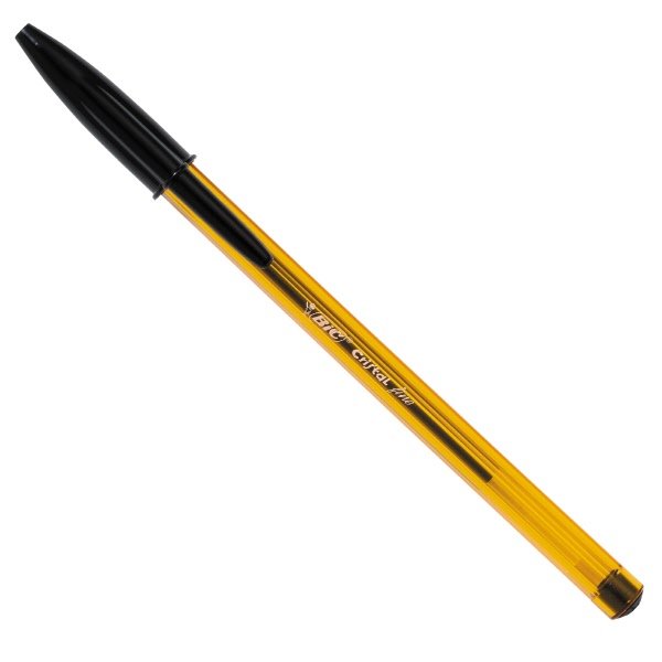 Penna a sfera Cristal® - nero - Tratto fine