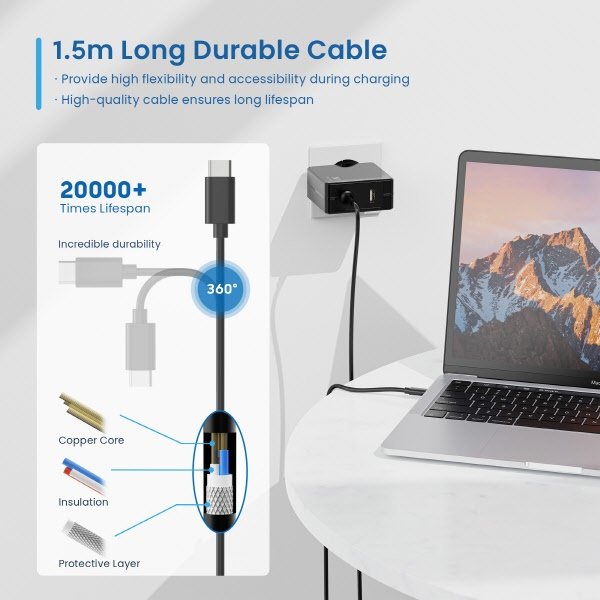 Caricabatterie per notebook - 65W