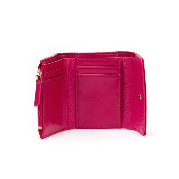 Portafoglio small Audrey - rosso ciliegia