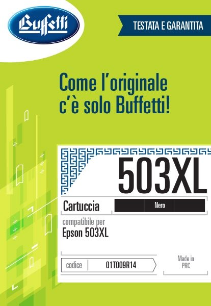 Epson Cartuccia ink jet - Compatibile 503XL C13T09R14010- Nero - 550 pag