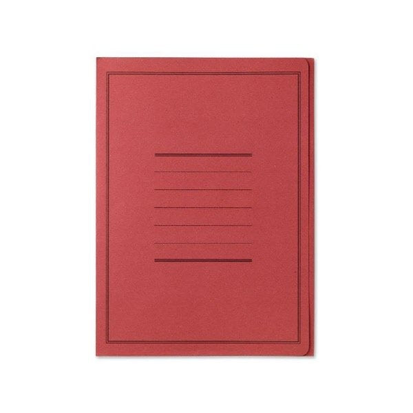 Cartelline 3 lembi Pigna - Cartoncino - 180 g - con stampa - Rosso