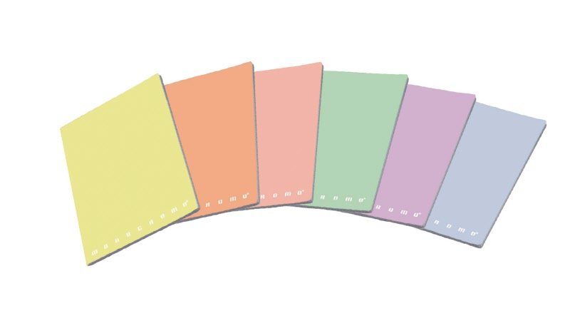 Maxiquaderni Monocromo Pastel  - Rigatura Q - Quadretto elementari - 80 g - copertine assortite