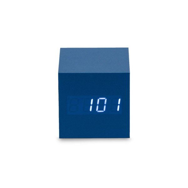 Sveglia led sound control 6,5X6,5 Cm - blu spazio