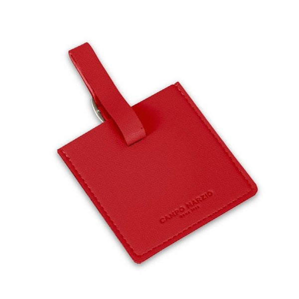 Porta etichetta quadrato Dennis - rosso ciliegia