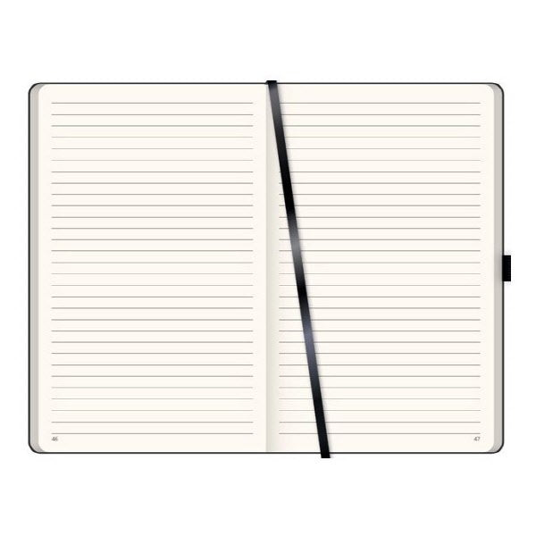 Notes a righe  - f.to 9x14 - carta avorio - nero