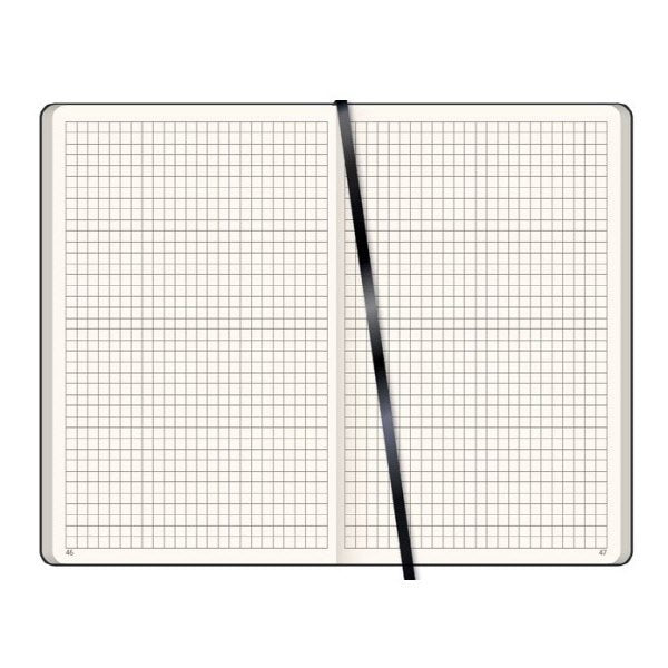 Notes a quadretti  - f.to 19x25 - carta avorio - nero