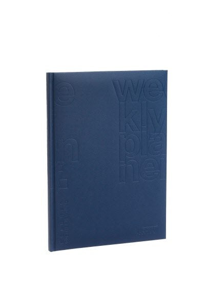 Agenda settimanale tavolo 12 mesi - 2027 - 17x24 cm - copertina sintetico - interno fisso - blu