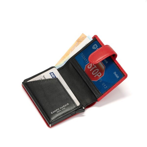 Porta carte Axel Plus - rosso scarlatto