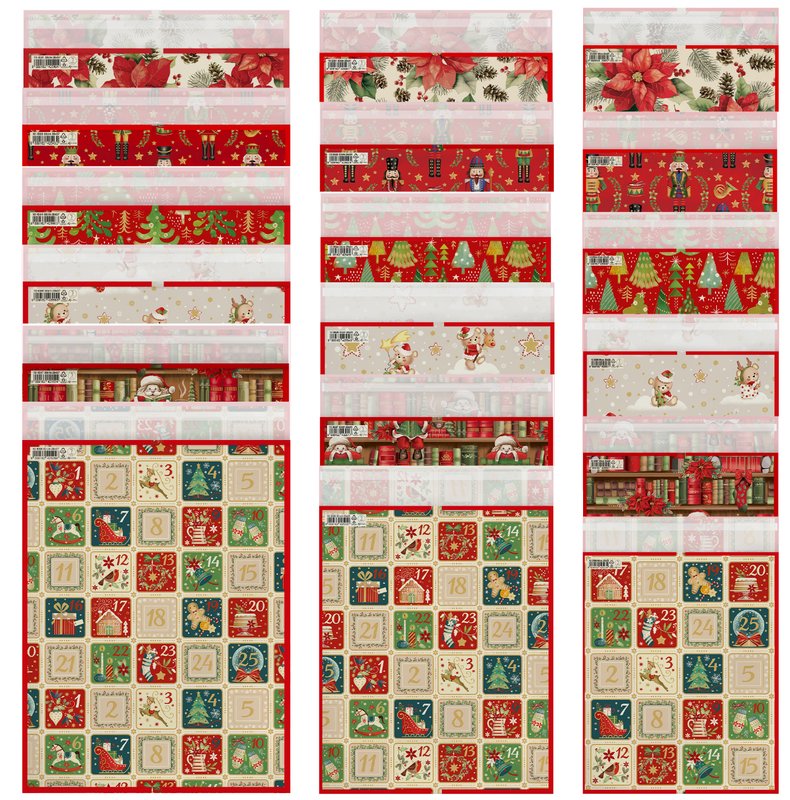 Buste regalo con strip adesivo - formato grande - fantasie assortite