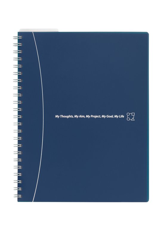 Blocco notes con spirale formato A4 - rigatura 5M - colori assortiti