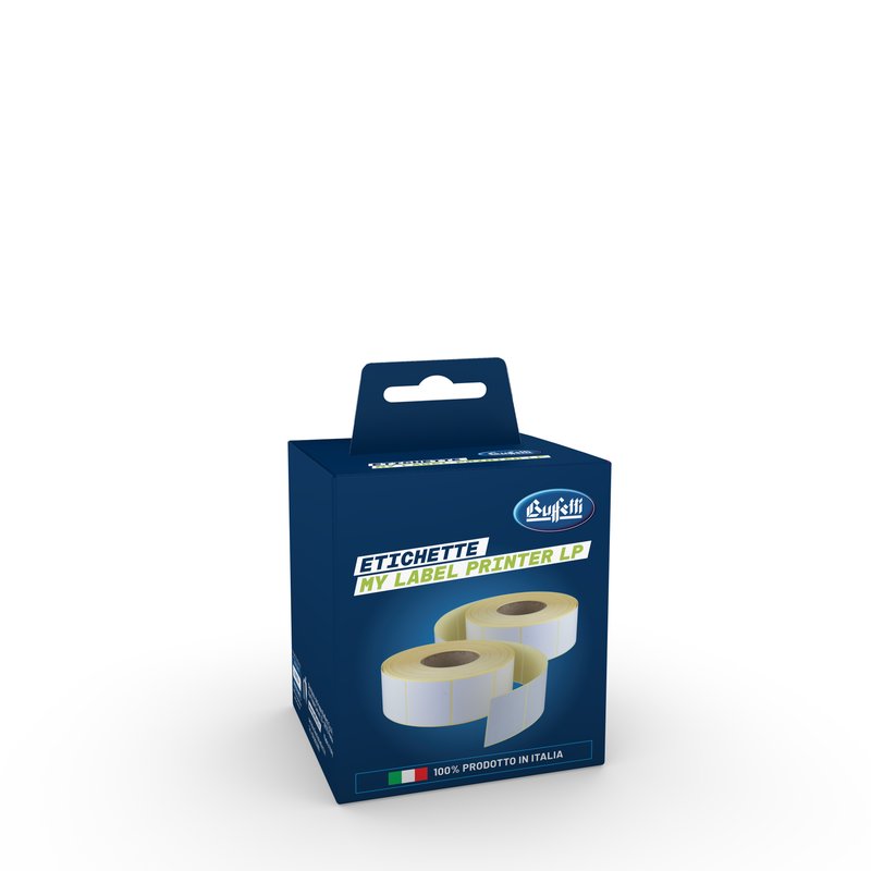 Rotolo 200 etichette permanenti in carta termica - 75x100 mm - Indirizzi standard. Compatibili stampante LP