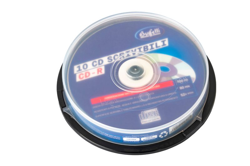 Buffetti - CD-R scrivibile - 700 MB - spindle da 10 - Silver