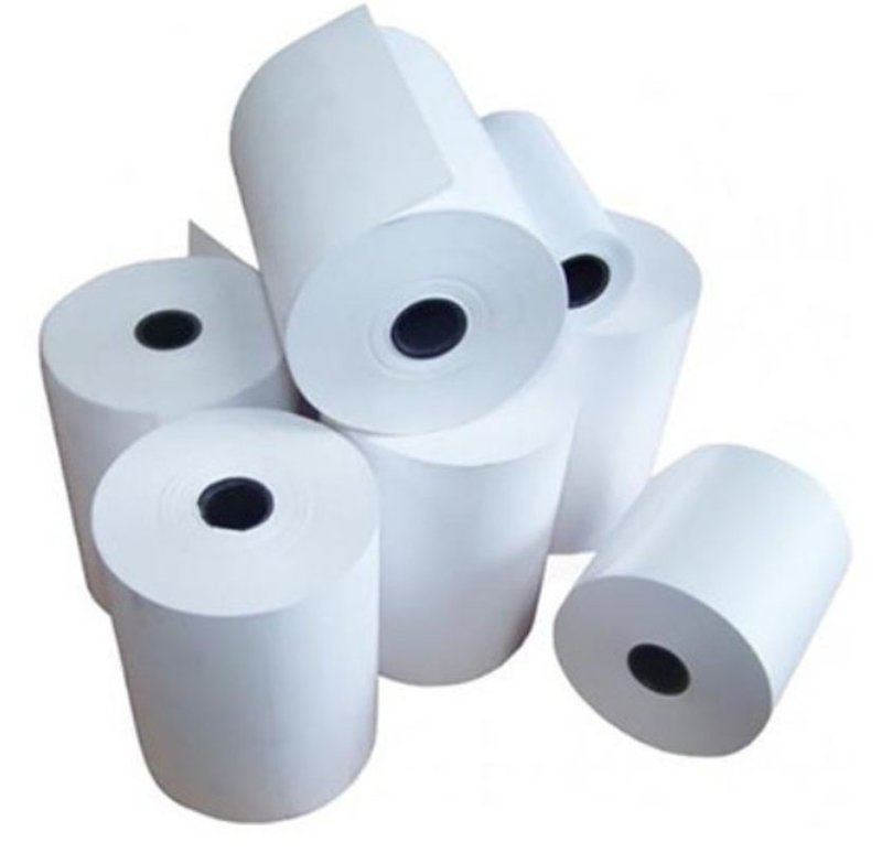Rotoli cassa in carta termica omologata 57 mm x 60 m x 12 mm - 55 g - SENZA BISFENOLI