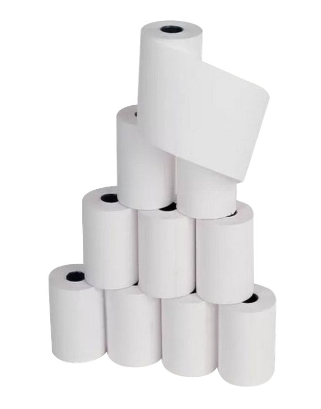 Rotoli pos in carta termica 57 mm x 11 m x 6 mm (senza anima) - 55 g - SENZA BISFENOLI