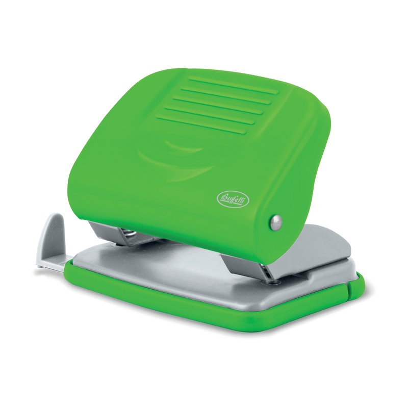 Perforatore a 2 fori - 20 fogli - verde