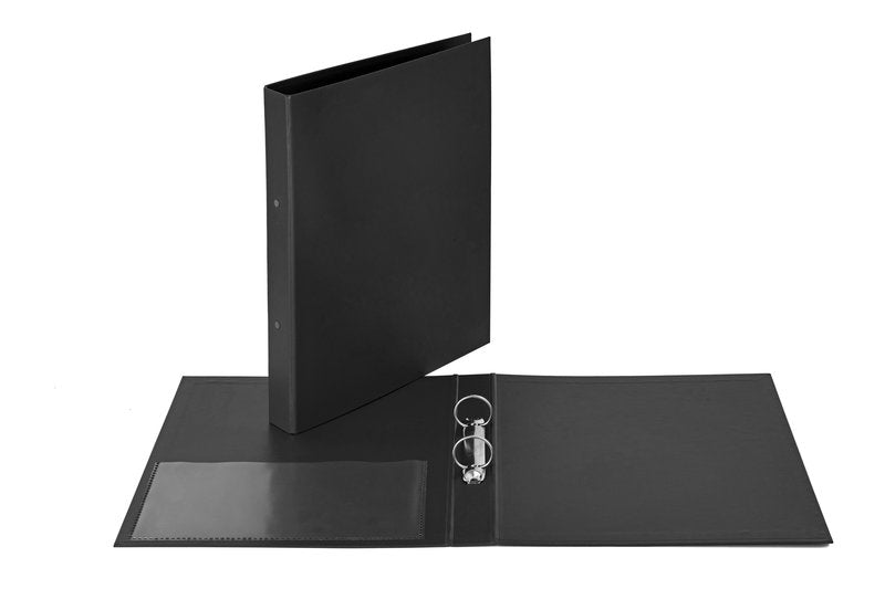 Cartella - 2 anelli tondi - Diametro 30 mm - 30x22- nero