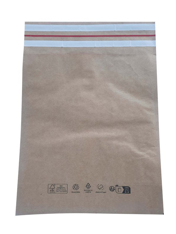 Buste avana in carta Kraft - doppia chiusura adesiva - Formato 450x500 mm