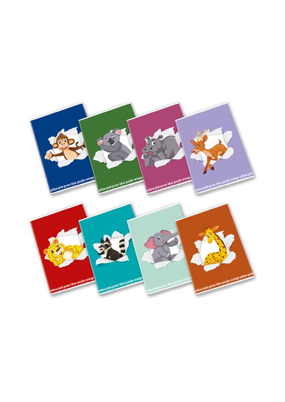 Maxiquaderno HAPPY COLOR KIDS - Rigatura 1R - Righe - 80 g - A4 - copertine assortite