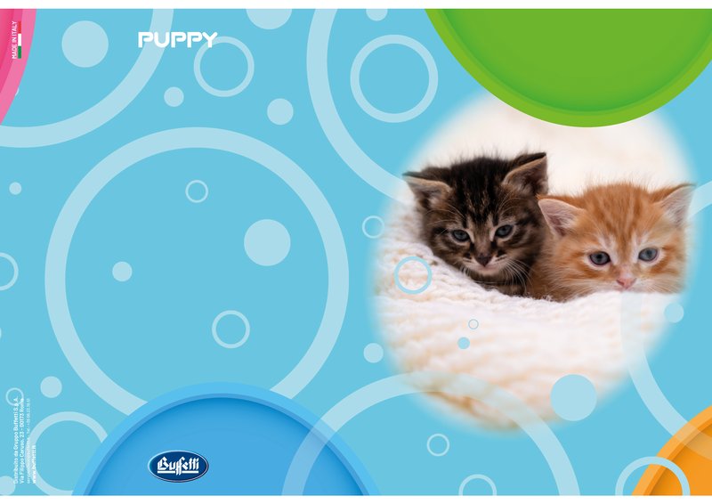 Maxiquaderno PUPPY - Rigatura 0A - Righe 1a e 2a elementare - 80 g - A4 - copertine assortite