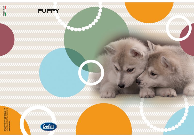 Maxiquaderno PUPPY - Rigatura 0B - Righe 3a elementare - 80 g - A4 - copertine assortite