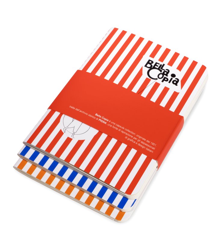 Confezione da 3 Taccuini BELLA COPIA Copertina soft-cover - 1R
