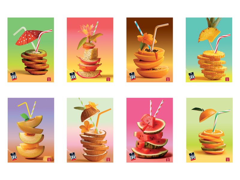 Maxi Quaderno Pigna Fruits  - 0Q - Quadretto da 5mm con margine