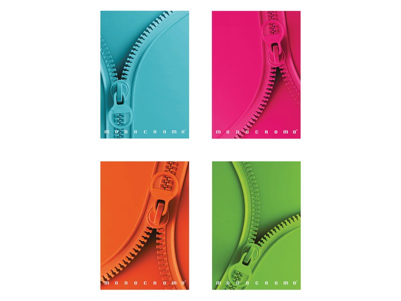 Maxi Quaderno MONOCROMO ZIP  - 5M - Quadretto da 5mm