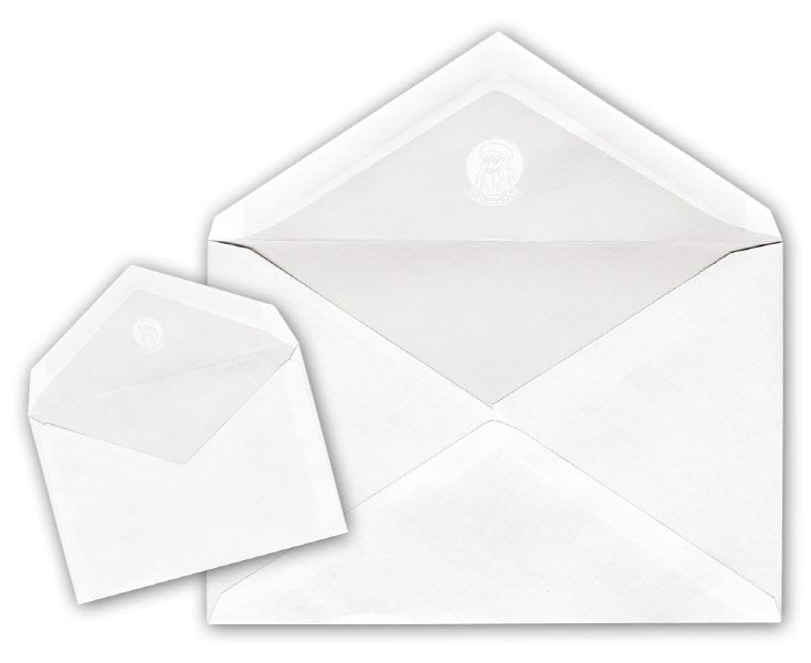 Buste classiche bianche - Chiusura taglio a Punta - 12x18 cm 70 g - conf. 500 pz.