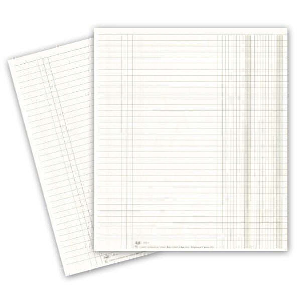 Registro Giornale a 2 colonne - 44 pagine - 31x24,5 cm