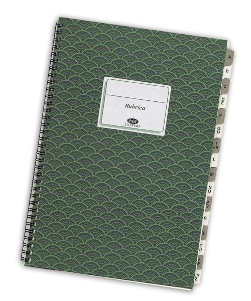 Rubrica A/Z - 92 pagine - 6 pagine/lettera con spirale - 29,7x21 cm