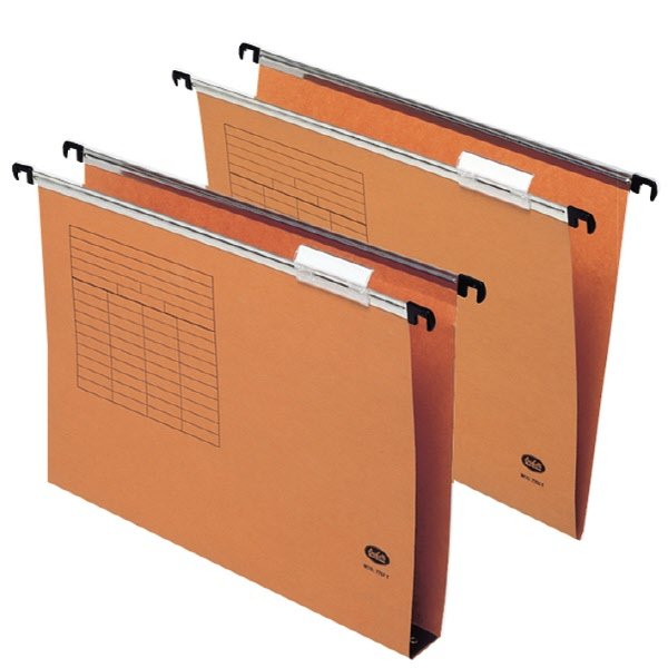 Cartella sospesa - da cassetto - Interasse 33 cm - Fondo a V - arancio
