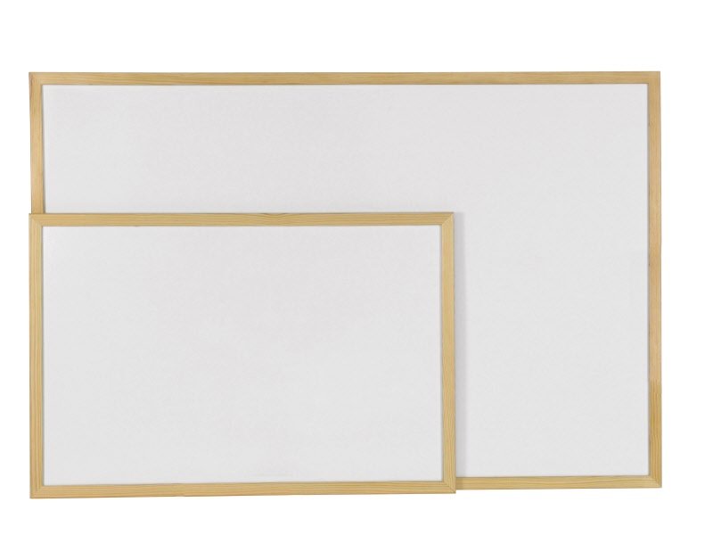 Lavagna bianca -cornice in legno - 40x60 cm