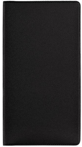 Agenda tascabile mensile 12 mesi - a fisarmonica - 2027 - 7x13,6 cm - nero