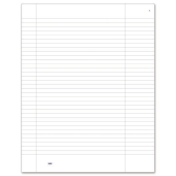 Registro generico a righe uso bollo - 96 pagine prenumerate - 31x24,5 cm