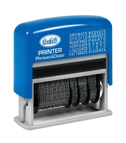 Cuscinetti di ricambio per timbri PRINTER PHRASES&DATER - assortiti (blu/rosso)