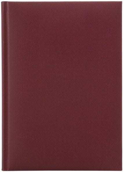 Agenda giornaliera 12 mesi - 2027 - 14,5x20,5 cm - in sintetico - sab/dom accoppiati - bordeaux