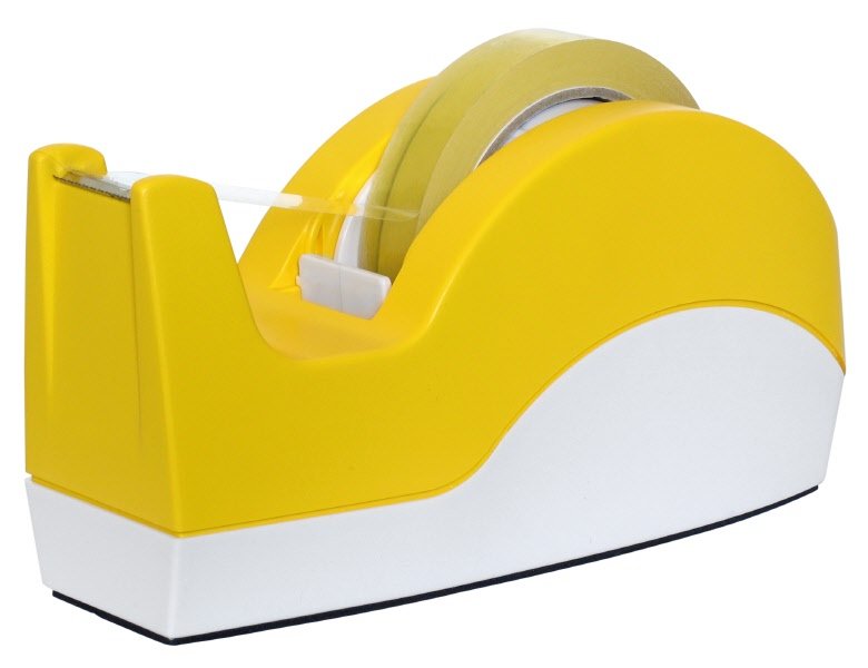 Tendinastro da scrivania - per nastri 19/25 mm x33/66 m - giallo