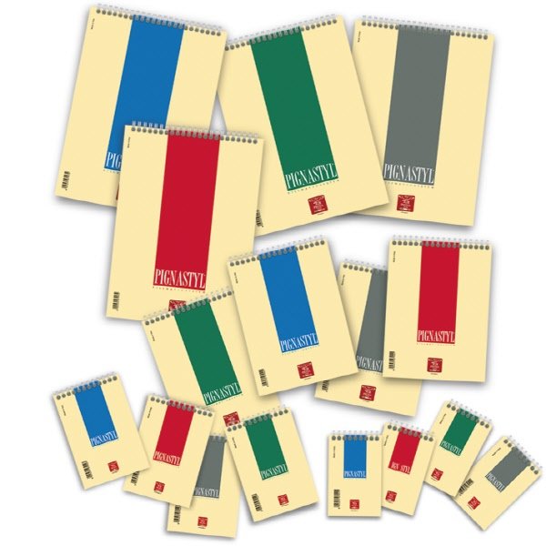 Blocco notes Pignastyl - A4  - BI - Bianco  - spirale - 60 fogli da 80 g