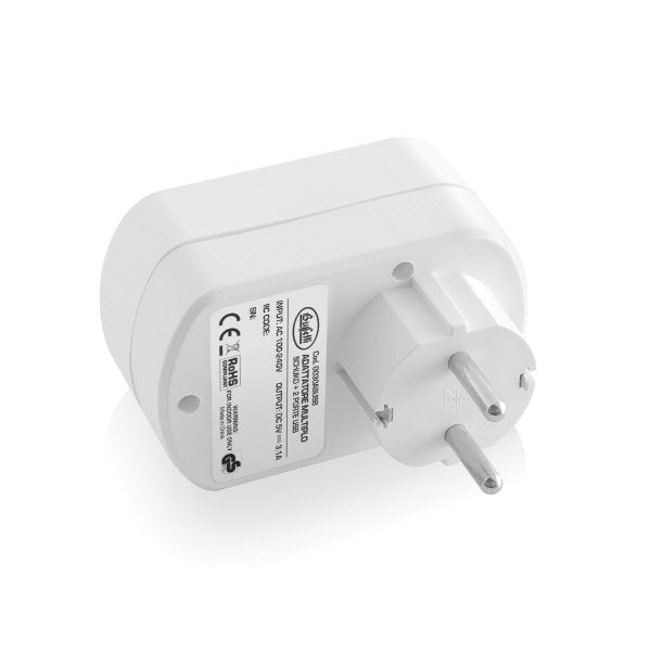 Adattatore multiplo Schuko  +2USB 3.1A
