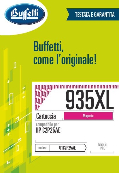 Cartuccia ink jet HP - Compatibile 935XL C2P25AE - Magenta - 825 pag