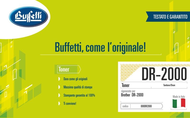 Brother Toner - Compatibile Rigenerato DR-2000 DR-2000 - Tamburo - 20.000 pag
