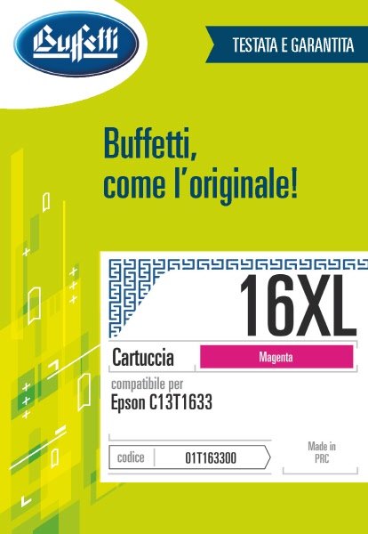 Epson Cartuccia ink jet - Compatibile 16XL C13T163340 - Magenta - 450 pag