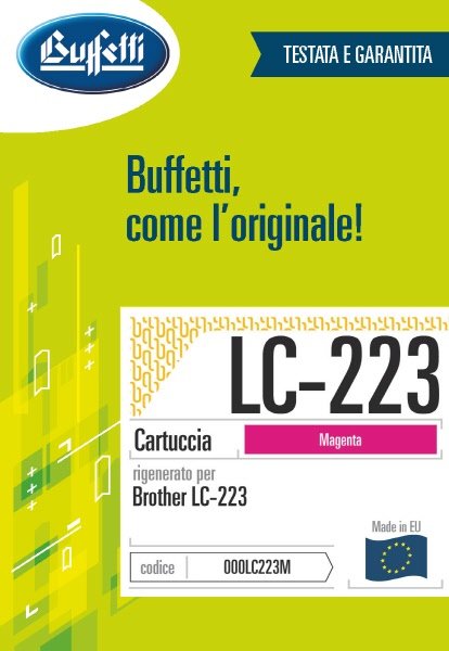 Brother Cartuccia ink jet - Compatibile LC-223 LC-223M - Magenta - 550 pag