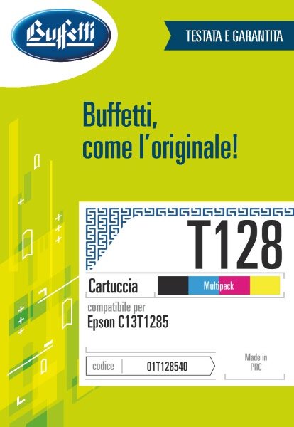 Epson Cartuccia ink jet - Compatibile T128 C13T128540 - Multipack 4 colori - 200 + 270 x3