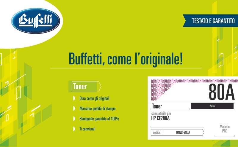 Toner HP - Compatibile 80A CF280A - Nero - 2.700 pag