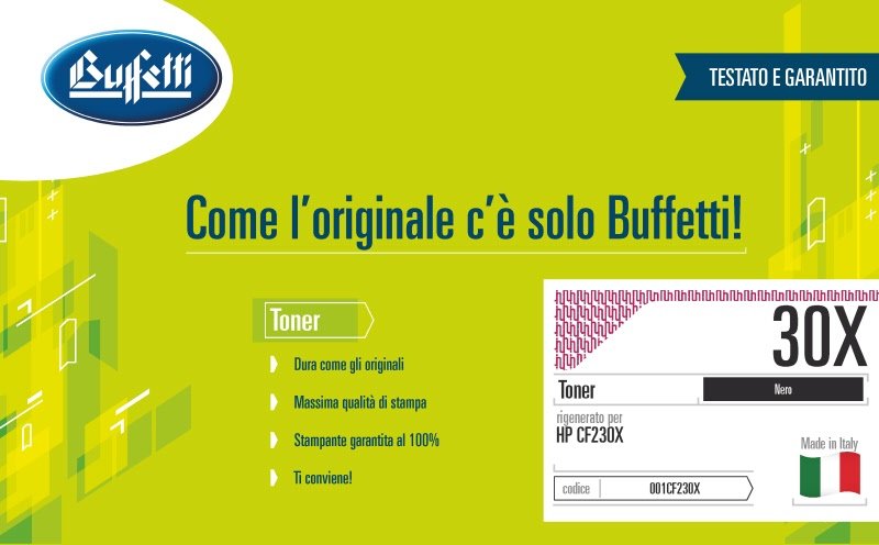 Toner HP - Compatibile Rigenerato 30X CF230X - Nero - 3.500 pag